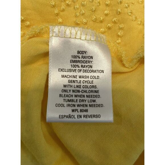 INC International Concepts Embroidered Blouse Top Size M - Picture 3 of 4